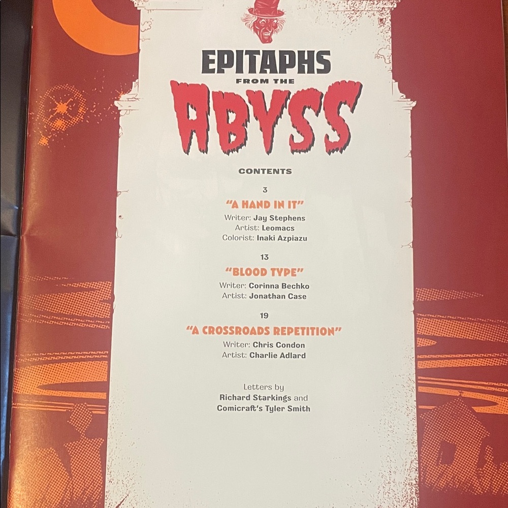 Epitaphs from the Abyss #3 Comic Book - Picture 4 of 5